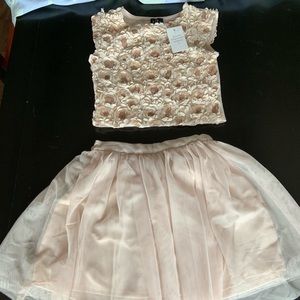 Girls 2 piece dress